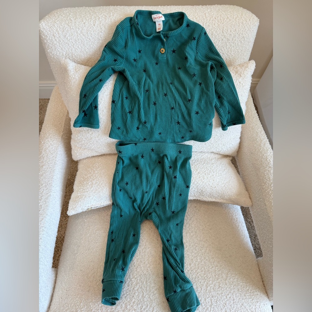 Cat & Jack Teal Star set